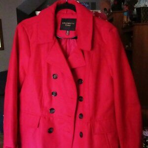 Brand new Celebrity Pink Red double-breasted coat